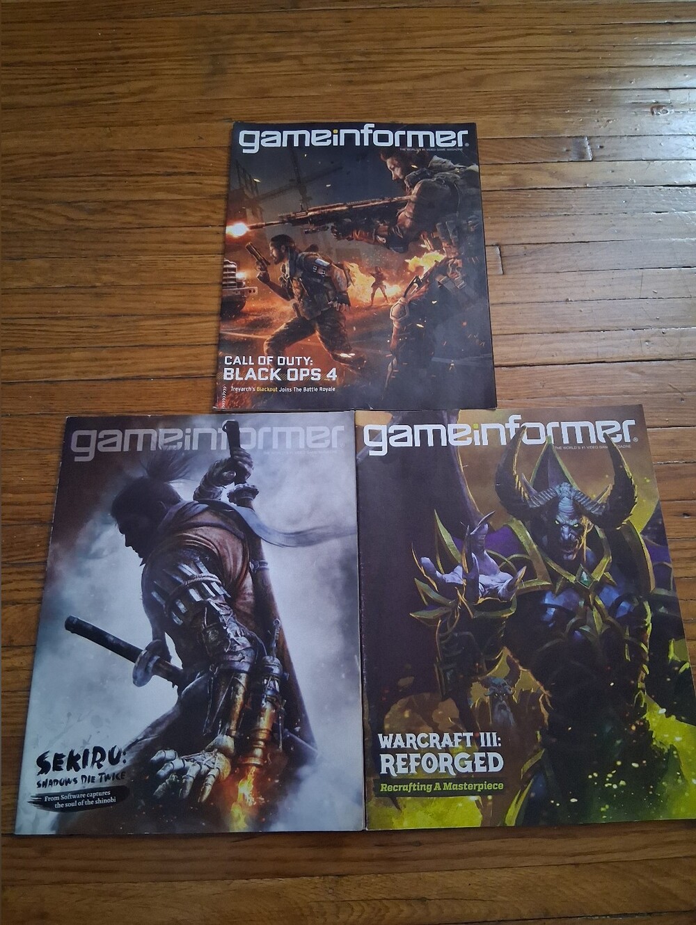 Game Informer Magazine Lot - Black, Brown, Purple Covers